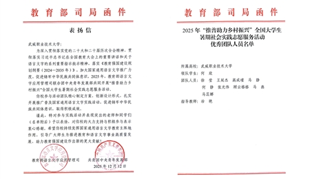 喜報！武威職業(yè)技術大學“推普助力·鄉(xiāng)村振興”暑期社會實踐團隊獲評全國優(yōu)秀團隊